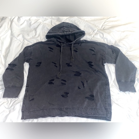 Aerie Distressed Hoodie - Picture 1 of 3